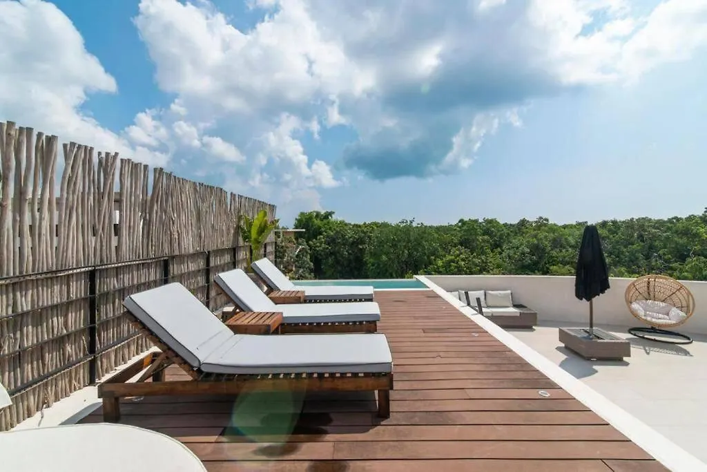 Luxury In Tulum L Huge Private Rooftop With Pool
