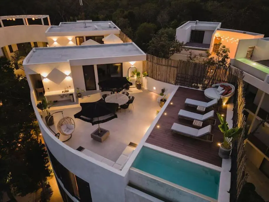 Luxury In Tulum L Huge Private Rooftop With Pool