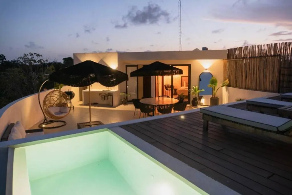 Luxury In Tulum L Huge Private Rooftop With Pool