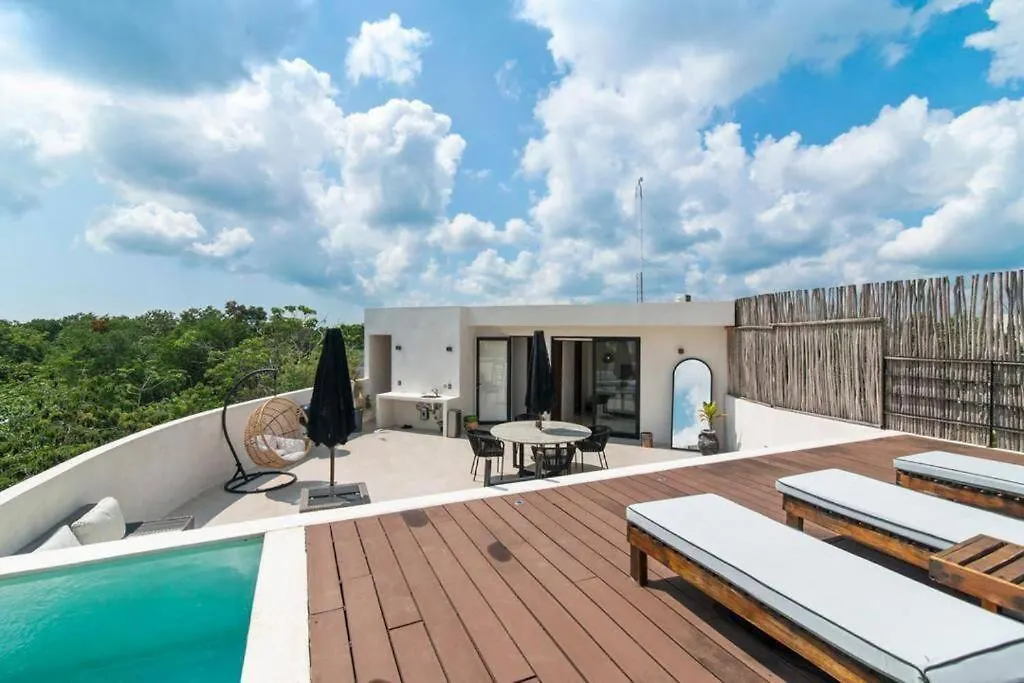Apartment Luxury In Tulum L Huge Private Rooftop With Pool